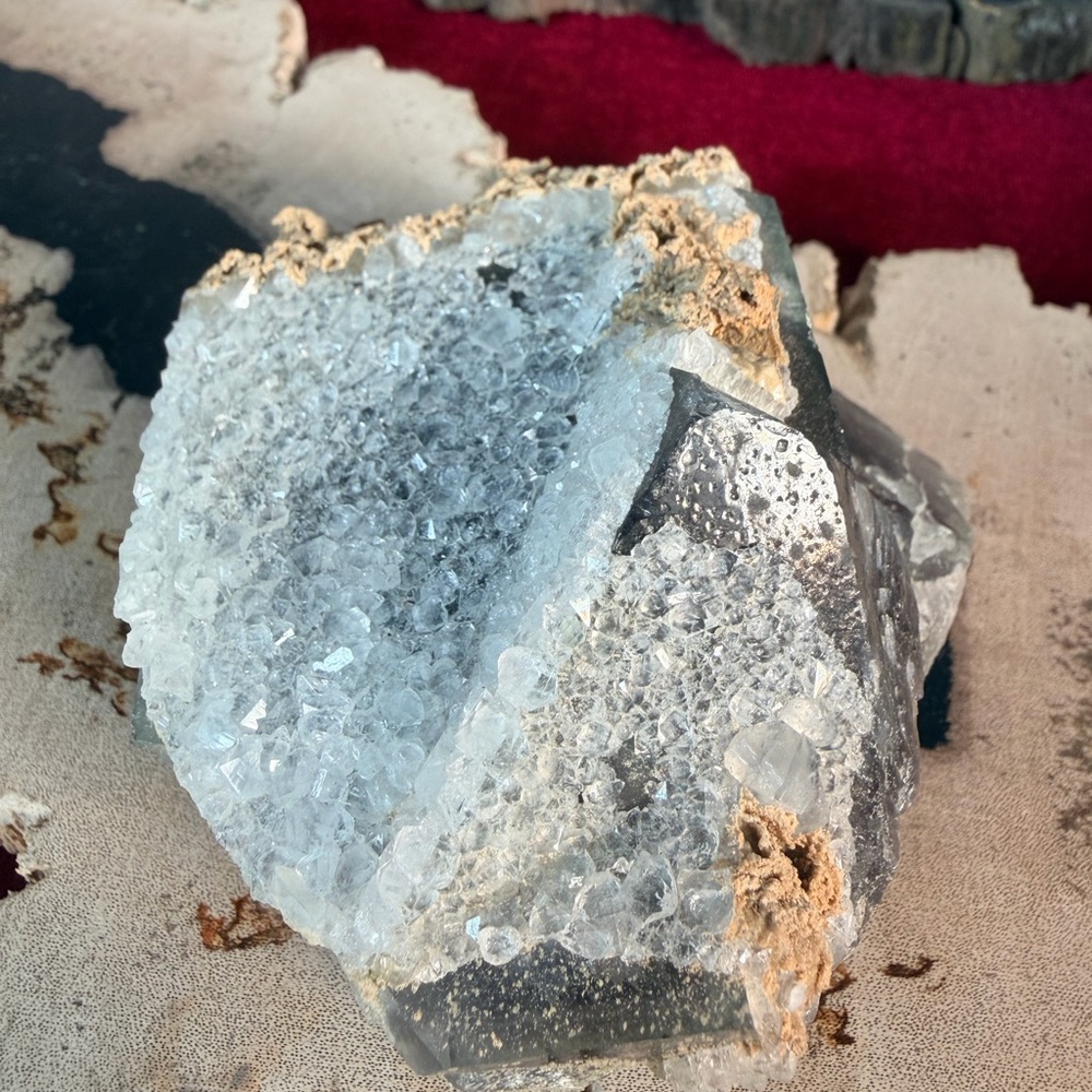 Natural Fluorite & Quartz Nigeria | Raw Crystal Specimen | Clarity • Focus • - Picture 2 of 8